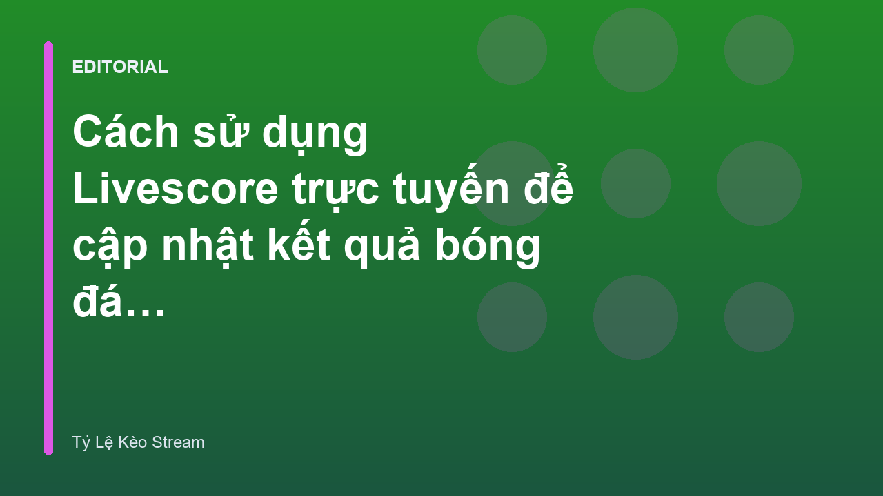 Giao diện theo dõi livescore trực tuyến trên điện thoại