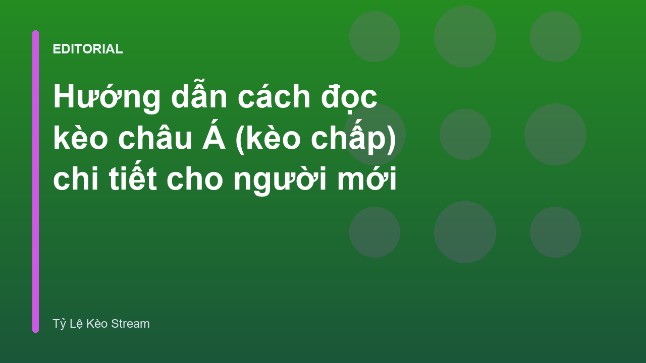 Hướng dẫn đọc kèo châu Á cho người mới bắt đầu